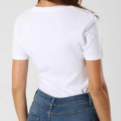 De gros ✨ Tee 👚 Shirt Femme Core Monogram Logo 7878 Blanc de Calvin Klein 🤩 -France Calvin Klein Soldes 2024 calvin klein 143185 j20j207878 112 noosfw18 20180903T152426 05