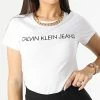 Le moins cher 🤩 Tee 👚 Shirt Femme 7879 Blanc de Calvin Klein 🌟