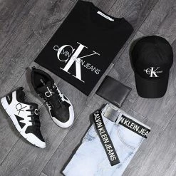 Tout neuf 😍 Tee 👚 Shirt Monogram 4314 Noir de Calvin Klein 🎁 -France Calvin Klein Soldes 2024 calvin klein 192993 J30J314314 BAE NOOSSS20 TPDT 20200120T171550 05