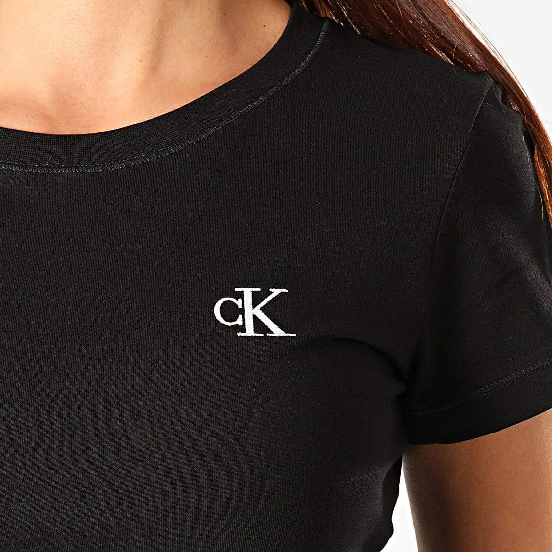 Vente flash ❤️ Tee 👕 Shirt Femme CK Embroidery 2883 Noir de Calvin Klein 🔔 2 Vente flash ❤️ Tee 👕 Shirt Femme CK Embroidery 2883 Noir de Calvin Klein 🔔 – Image 2