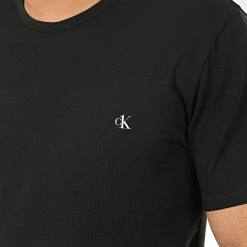 Meilleure affaire 🧨 Lot De 2 Tee 👕 Shirts NB2221A Noir de Calvin Klein 👏 -France Calvin Klein Soldes 2024 calvin klein 208861 000NB2221A 001 20200116T141825 03