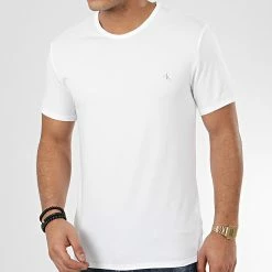 Budget 🧨 Lot De 2 Tee 👚 Shirts NB2221A Blanc de Calvin Klein 👍 -France Calvin Klein Soldes 2024 calvin klein 208864 000NB2221A 100 20200116T135950 02