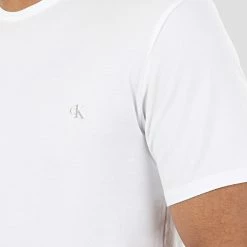 Budget 🧨 Lot De 2 Tee 👚 Shirts NB2221A Blanc de Calvin Klein 👍 -France Calvin Klein Soldes 2024 calvin klein 208864 000NB2221A 100 20200116T135953 03