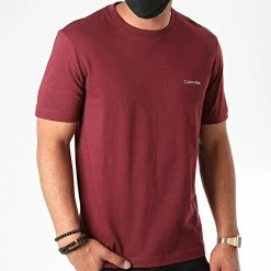 Les meilleures critiques de 😉 Tee 👕 Shirt Cotton Chest Logo 3307 Bordeaux de Calvin Klein ❤️ -France Calvin Klein Soldes 2024 calvin klein 221147 K10K103307 XUU NOOSFW20 20200708T132837 04