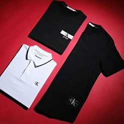 Grosses soldes 💯 Polo Manches Courtes Slim Tipping 5603 Blanc de Calvin Klein 🧨 -France Calvin Klein Soldes 2024 calvin klein 221609 J30J315603 YAF 20210301T141859 03