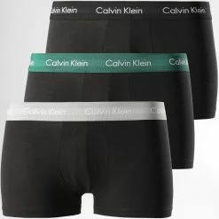 Meilleur prix 💯 Lot De 3 Boxers 2664G Noir de Calvin Klein 👍