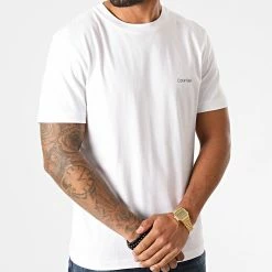 Offres 🥰 Tee 👕 Shirt Logo 4062 Blanc de Calvin Klein 😍 -France Calvin Klein Soldes 2024 calvin klein 238015 K10K104062 117 20201111T134218 04