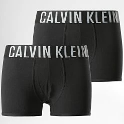 Meilleur prix 🔥 Lot De 2 Boxers 2602 Noir de Calvin Klein 🎉