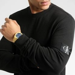Coupon 🔔 Sweat Crewneck BEH 6610 Noir de Calvin Klein 👍
