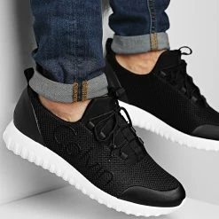 Meilleur prix 💯 Baskets Runner Lace Up Mesh 0085 Black de Calvin Klein 🛒