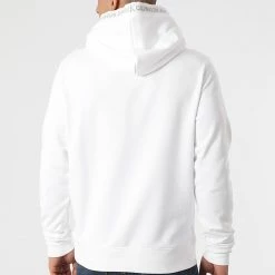 Tout neuf ⭐ Sweat Capuche Logo Jacquard 7043 Blanc de Calvin Klein 💯 -France Calvin Klein Soldes 2024 calvin klein 249743 J30J317043 YAF 20210204T162349 04