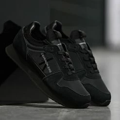 Tout neuf 🥰 Baskets Runner Sock Laceup 0040 Full Black de Calvin Klein 🧨 -France Calvin Klein Soldes 2024 calvin klein 253286 YM0YM00040 BEH 20211126T083652 05