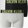 Sortie 🎁 Lot De 2 Boxers Enfant B70B700322 Noir Gris Chiné de Calvin Klein 🎉