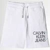 Meilleur prix 🛒 Short Jogging Enfant Hybrid Logo 0798 Blanc de Calvin Klein ✔️