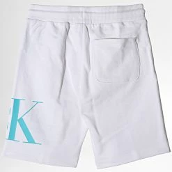 Meilleur prix 🛒 Short Jogging Enfant Hybrid Logo 0798 Blanc de Calvin Klein ✔️ -France Calvin Klein Soldes 2024 calvin klein 263118 IB0IB00798 YAF 20210429T153718 03