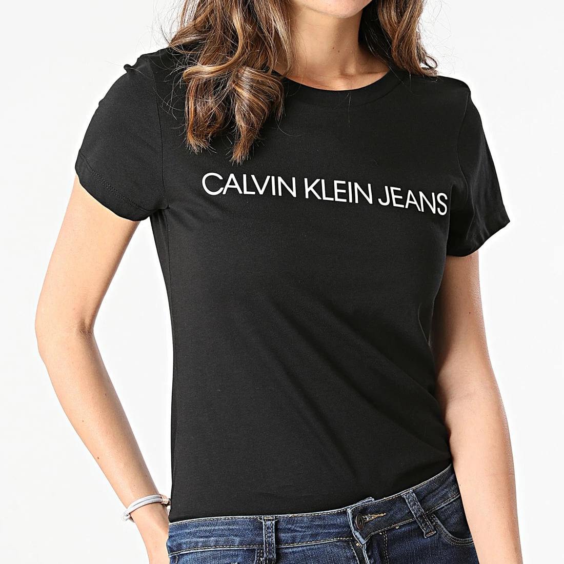 Offres ⭐ Lot De 2 Tee 👚 Shirts Femme Institutional Logo 6466 Noir de Calvin Klein 😀 4 Offres ⭐ Lot De 2 Tee 👚 Shirts Femme Institutional Logo 6466 Noir de Calvin Klein 😀 – Image 4