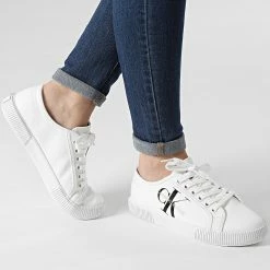 De gros ❤️ Baskets Femme Vulcanized 👟 Sneaker Lace Up 0402 Bright White de Calvin Klein 🤩 -France Calvin Klein Soldes 2024 calvin klein 267090 YW0YW00402 YAF 20210602T152332 03