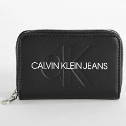Coupon 🤩 Portefeuille Femme Accordeon Zip Around 7229 Noir de Calvin Klein 🎁