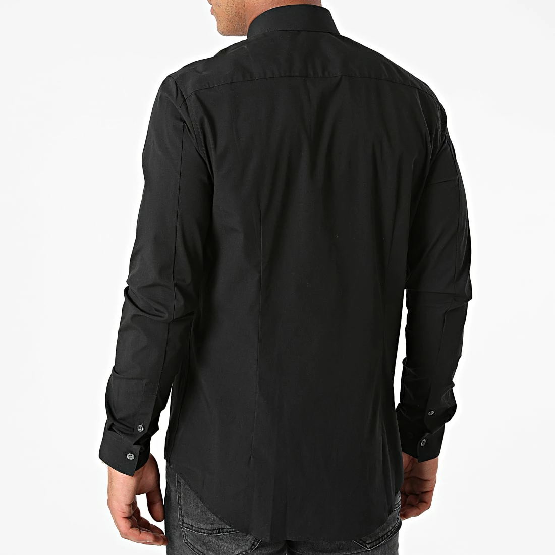 Meilleur prix 🔔 Chemise Manches Longues CK Chest Logo 9065 Noir de Calvin Klein 🛒 4 Meilleur prix 🔔 Chemise Manches Longues CK Chest Logo 9065 Noir de Calvin Klein 🛒 – Image 4