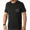 Promo 👍 Tee 👕 Shirt Poche 6709 Noir Argent de Calvin Klein 🤩