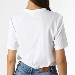 Top 10 💯 Tee 👕 Shirt Femme Sleepwear QS6105E Blanc de Calvin Klein 🌟 -France Calvin Klein Soldes 2024 calvin klein 270851 QS6105E SWI 20210625T164018 04