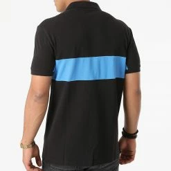 Nouveau 😀 Polo Manches Courtes Color Block Logo 8193 Noir de Calvin Klein 😉 -France Calvin Klein Soldes 2024 calvin klein 274106 J30J318193 BEH 20210716T152406 04