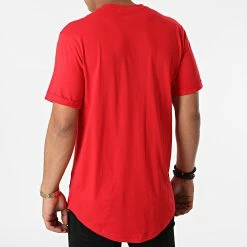 Meilleure vente ⭐ Tee 👚 Shirt Oversize Badge Turn Up 5319 Rouge de Calvin Klein ✔️ -France Calvin Klein Soldes 2024 calvin klein 276461 J30J315319 XCF 20210729T154640 04