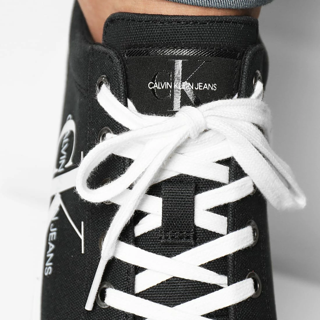 Promo 👏 Baskets Vulcanized Lace Up 0274 Black de Calvin Klein 🎁 3 Promo 👏 Baskets Vulcanized Lace Up 0274 Black de Calvin Klein 🎁 – Image 3
