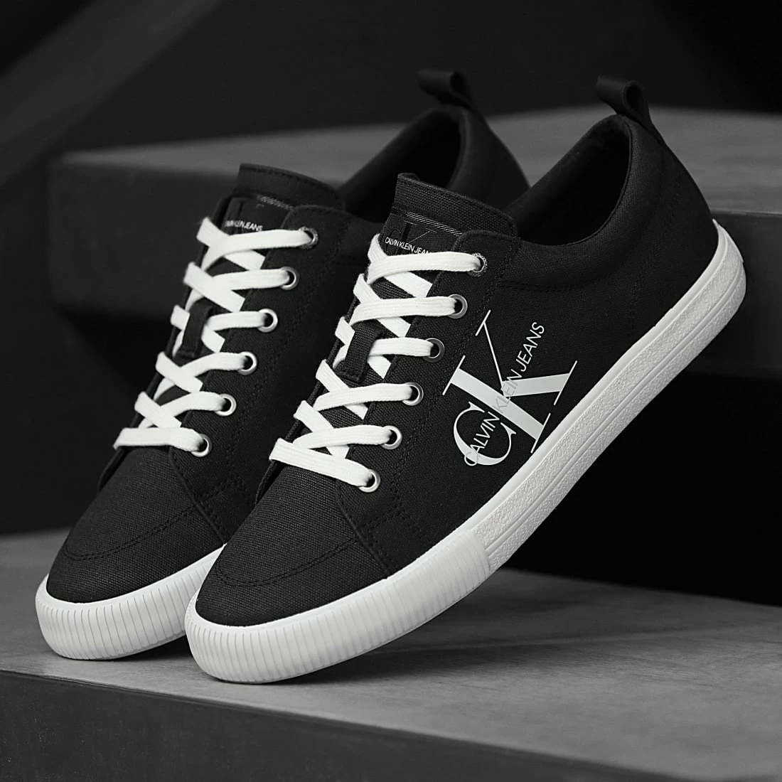 Promo 👏 Baskets Vulcanized Lace Up 0274 Black de Calvin Klein 🎁 6 Promo 👏 Baskets Vulcanized Lace Up 0274 Black de Calvin Klein 🎁 – Image 6