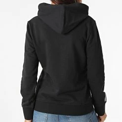 Vente flash 👏 Sweat Capuche Femme W311 Noir de Calvin Klein 👍 -France Calvin Klein Soldes 2024 calvin klein 278160 00GWF1W311 001 20210827T122816 04
