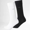 Le moins cher ✨ Lot De 2 Paires De Chaussettes 701218631 Blanc Noir de Calvin Klein 💯