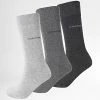 Budget 🧨 Lot De 3 Paires De Chaussettes 701218710 Gris Chiné de Calvin Klein ⭐