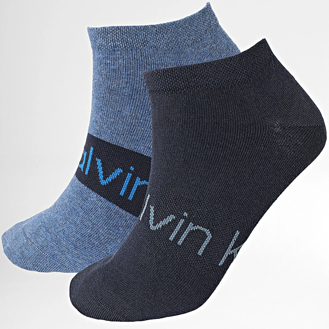 De gros ✨ Lot De 2 Paires De Chaussettes 701218712 Bleu de Calvin Klein 🎉 1 De gros ✨ Lot De 2 Paires De Chaussettes 701218712 Bleu de Calvin Klein 🎉