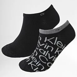 Le moins cher 🛒 Lot De 2 Paires De Chaussettes 701218714 Noir de Calvin Klein 🧨