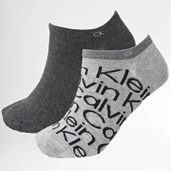 Top 10 😀 Lot De 2 Paires De Chaussettes 701218714 Gris Chiné de Calvin Klein 👍