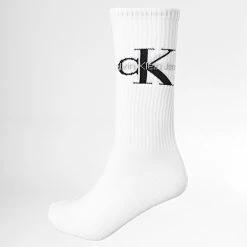 Grosses soldes 🔔 Paire De Chaussettes 701218732 Blanc de Calvin Klein 😀