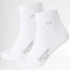 Promo 🌟 Lot De 2 Paires De Chaussettes 701218706 Blanc de Calvin Klein 😀