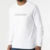 Coupon 😉 Tee 👕 Shirt Manches Longues Réfléchissant GMF1K200 Blanc de Calvin Klein 🔥
