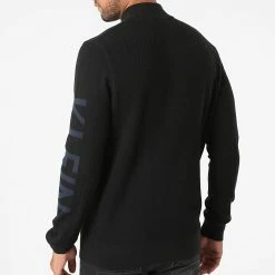 Sortie ⭐ Pull Col Zippé Two Tone Structure 7463 Noir de Calvin Klein 🌟 -France Calvin Klein Soldes 2024 calvin klein 280736 K10K107463 BEH 20210825T120013 04