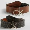 Coupon 🎉 Ceinture Femme Réversible Mono Mix CK Logo 8476 Marron de Calvin Klein 😍