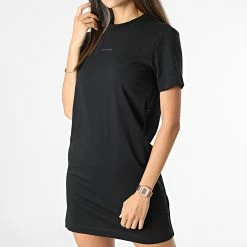 Nouveau 👍 Robe Femme A Bandes 7570 Noir de Calvin Klein 🔔