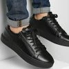 Bon marché ⭐ Baskets Low Top Lace Up 0282 Black Mono de Calvin Klein 🎉