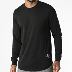 Meilleure affaire 💯 Tee 👕 Shirt Manches Longues 9312 Noir de Calvin Klein 🔔