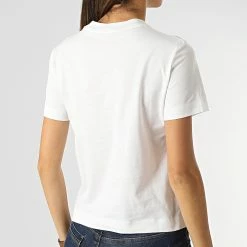 Tout neuf ⭐ Tee 👚 Shirt Femme 7289 Blanc de Calvin Klein 😀 -France Calvin Klein Soldes 2024 calvin klein 288141 J20J217289 YAF 20211014T160208 04