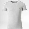 Meilleur prix 🧨 Tee 👚 Shirt Enfant A Bandes Logo 1109 Gris Chiné de Calvin Klein 🤩