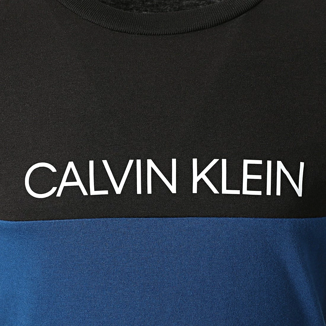 Remise 🔔 Tee 👚 Shirt Manches Longues Enfant Colour Block 1229 Noir Bleu Marine de Calvin Klein 🔔 2 Remise 🔔 Tee 👚 Shirt Manches Longues Enfant Colour Block 1229 Noir Bleu Marine de Calvin Klein 🔔 – Image 2