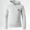 Offres 😉 Sweat Capuche Enfant Monogram 0266 Gris de Calvin Klein 🔥