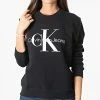 De gros 👏 Sweat Crewneck Femme Core Monogram 9140 Bleu Marine de Calvin Klein 🥰