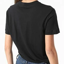 Bon marché 🤩 Tee 👕 Shirt Femme Core Monogram 9142 Noir de Calvin Klein 💯 -France Calvin Klein Soldes 2024 calvin klein 291316 J20J219142 BEH 20211122T085700 04