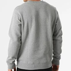 Coupon ✨ Sweat Crewneck Core Monogram 0933 Gris Chiné de Calvin Klein ✔️ -France Calvin Klein Soldes 2024 calvin klein 291327 J30J320933 P2D 20211118T142931 04